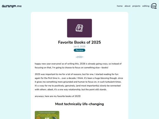 blog/favorite-books-of-2025 screenshot