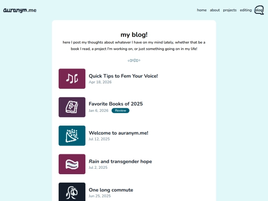blog screenshot