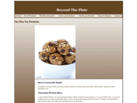 Onthegoprotein screenshot