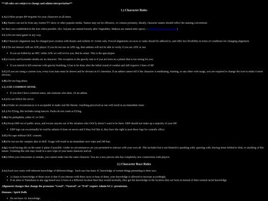 rules screenshot