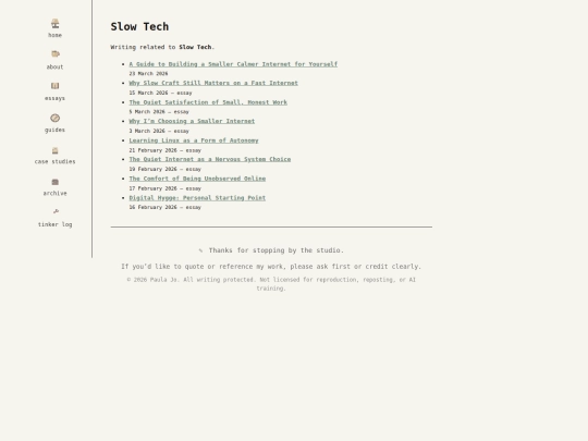 tags/slow-tech screenshot