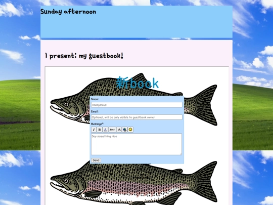 guestbook screenshot