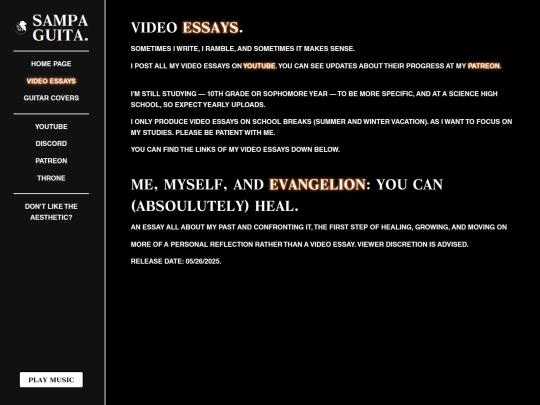 essays screenshot