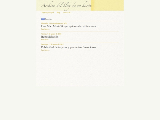 Site/Blog/Archive screenshot