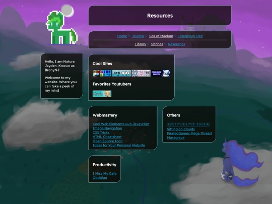 links screenshot