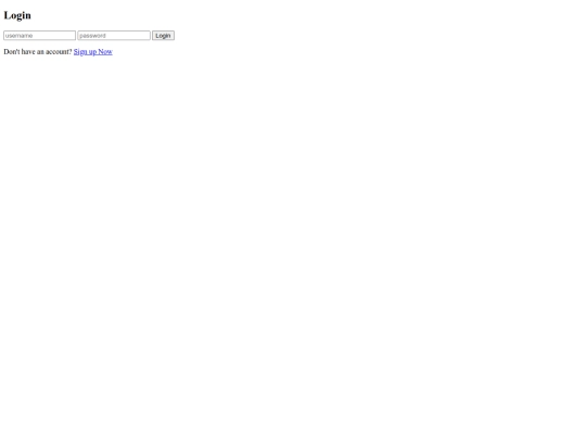 html/login screenshot