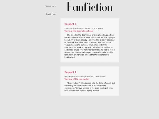 content/fanfiction screenshot