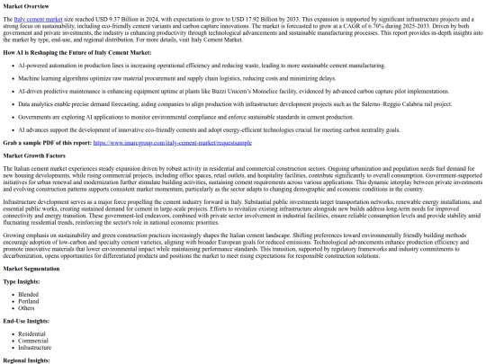 ItalyCementMarketGrowthSizeandTrendsForecast2025-2033 screenshot
