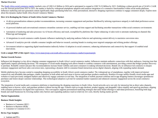 SouthAfricaSocialCommerceMarketGrowthShareandTrendsReport2025-2033 screenshot