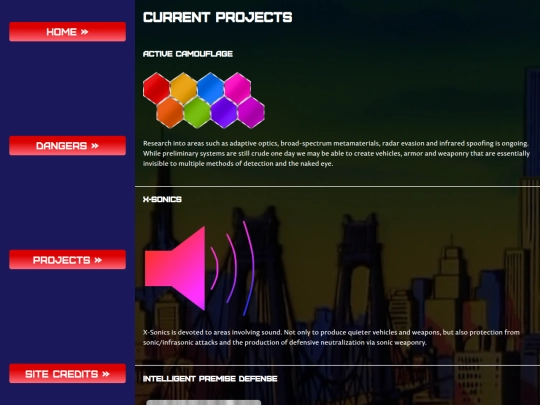 projects screenshot