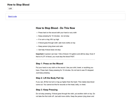 quick/stop-blood screenshot