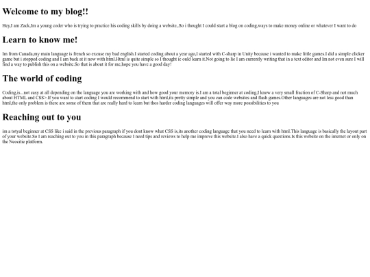 Articles/My website screenshot