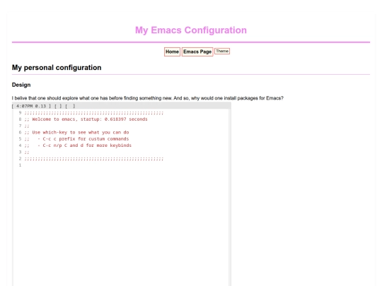 EMACS/my-configuration screenshot