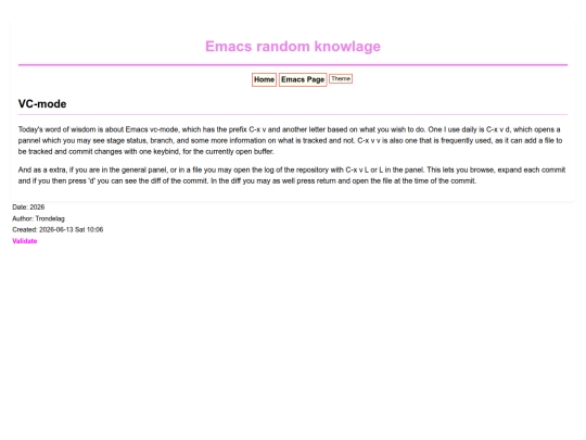 EMACS/wisdom screenshot