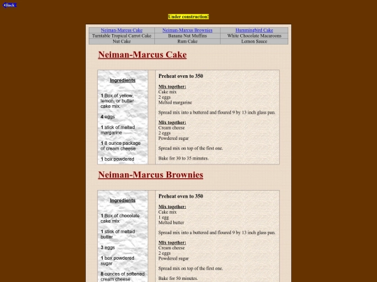 dessert screenshot
