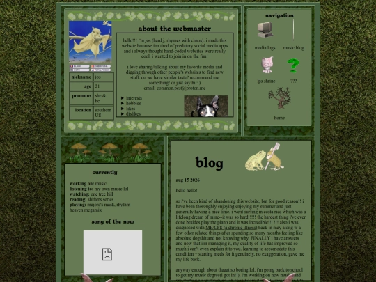 blog screenshot