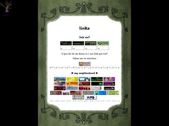 links screenshot