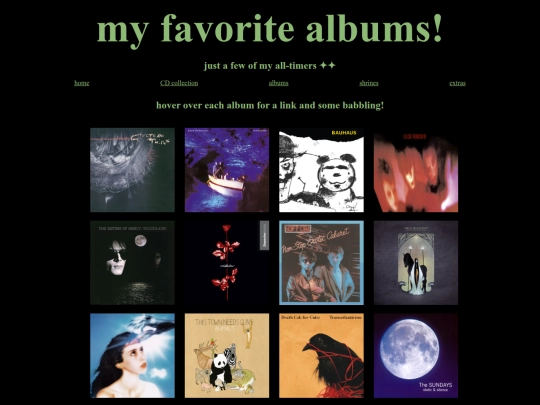 musicblog/albums screenshot