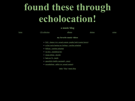 musicblog/extras screenshot