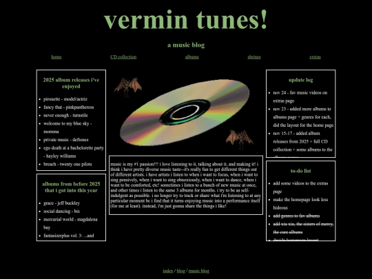 musicblog/home screenshot