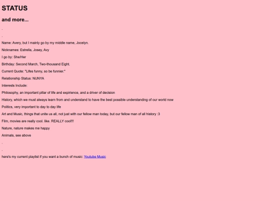 status screenshot