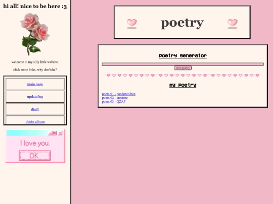 poetry screenshot