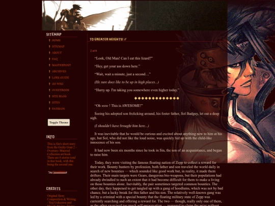 GG2OMC Stories/gg2omc-sin screenshot