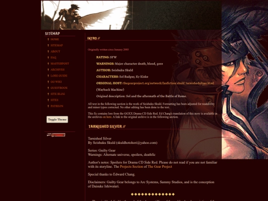 fanaticalfiction/tarnishedsilver-seishukuskuld screenshot