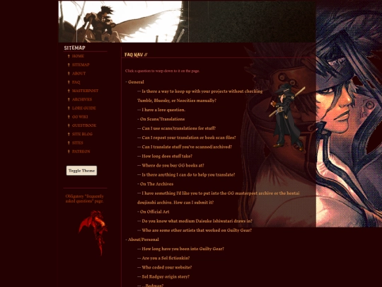faq screenshot
