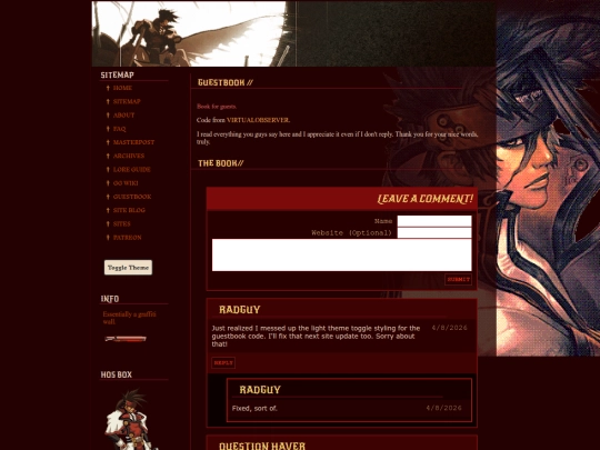 guestbook/guestbook screenshot