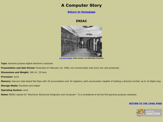 1940s/ENIAC screenshot