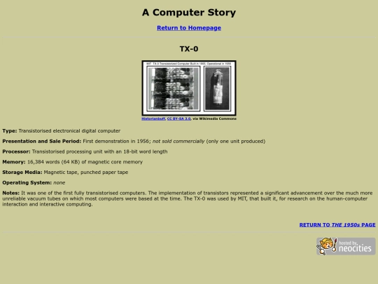 1950s/TX-0 screenshot