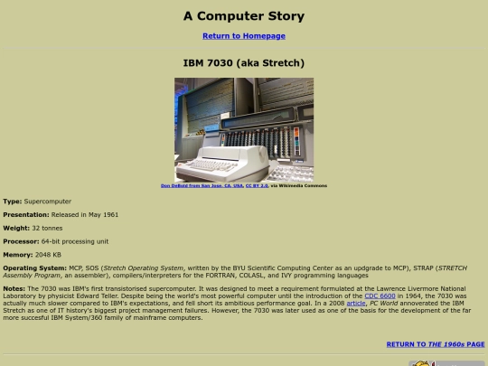 1960s/IBM7030 screenshot