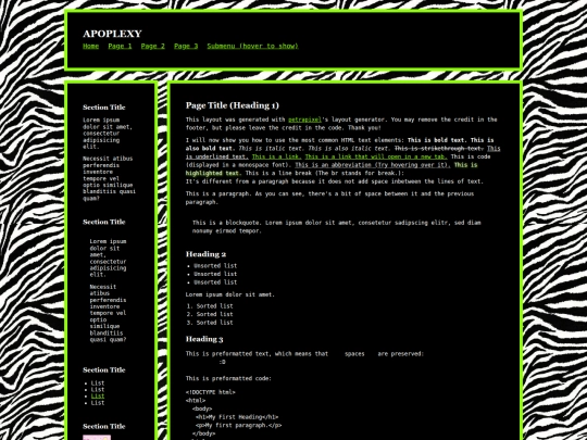 index screenshot