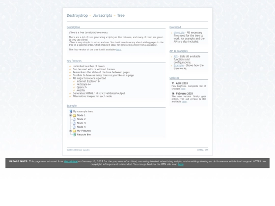 dtree/default screenshot
