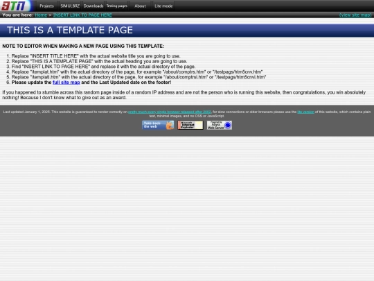 templat screenshot