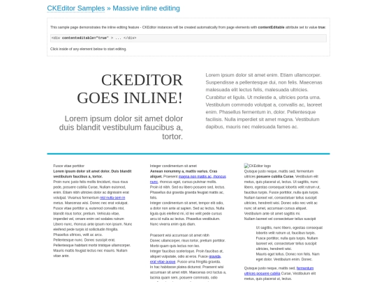 ckeditor/samples/inlineall screenshot