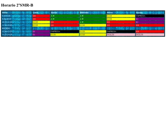 proyecto6/horario screenshot
