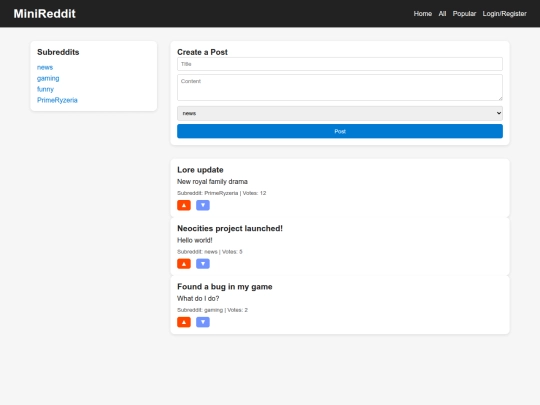 index screenshot