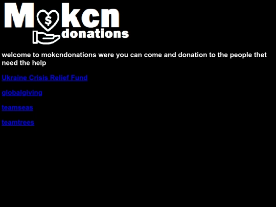 Mokcndonations screenshot