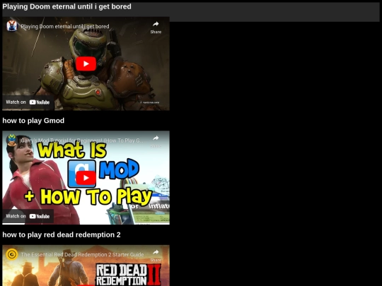 Videos screenshot