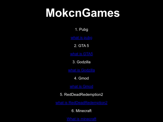 games screenshot