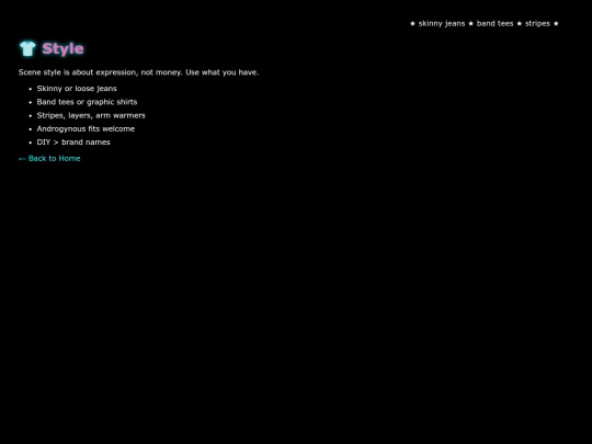 style screenshot