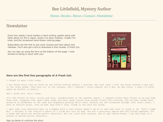 newsletter screenshot