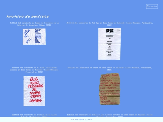 setlists screenshot