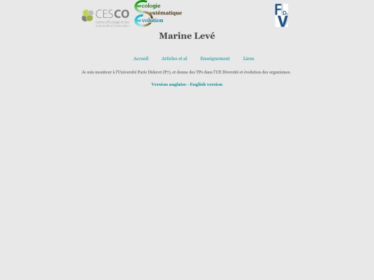 Enseignement screenshot