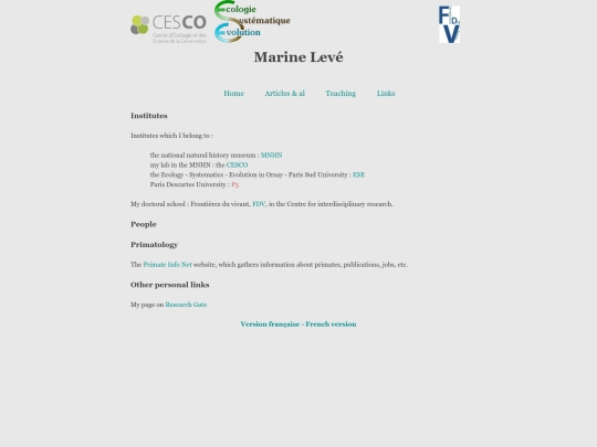 Links screenshot