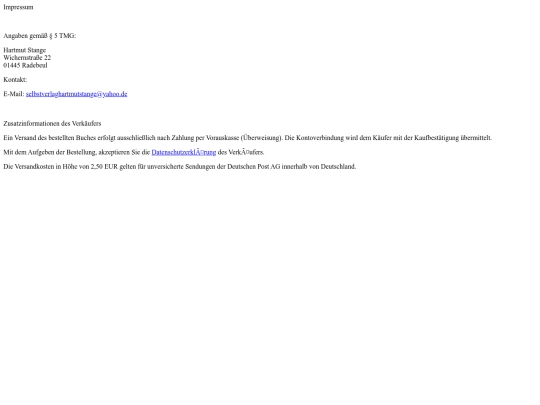 html/impressum screenshot