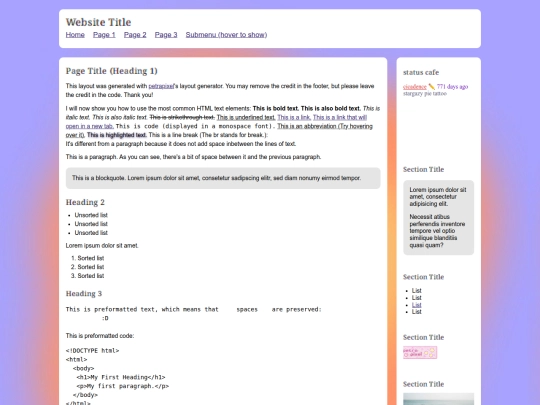 index screenshot