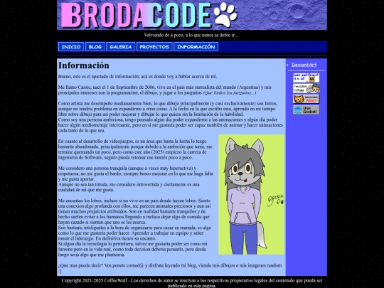 info screenshot